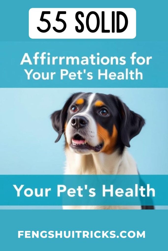 Pets good health and safety affirmations