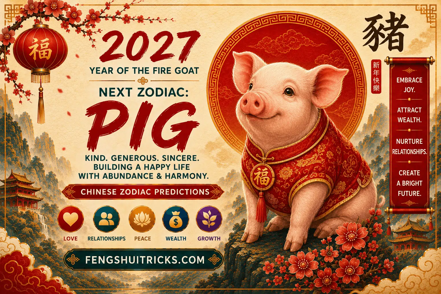 Pig Chinese Zodiac 2027 Forecast