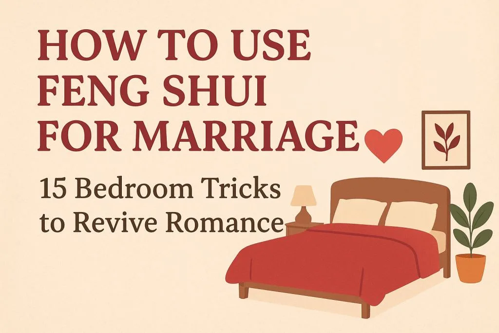 Feng shui for bedroom tips to enhance Marriage