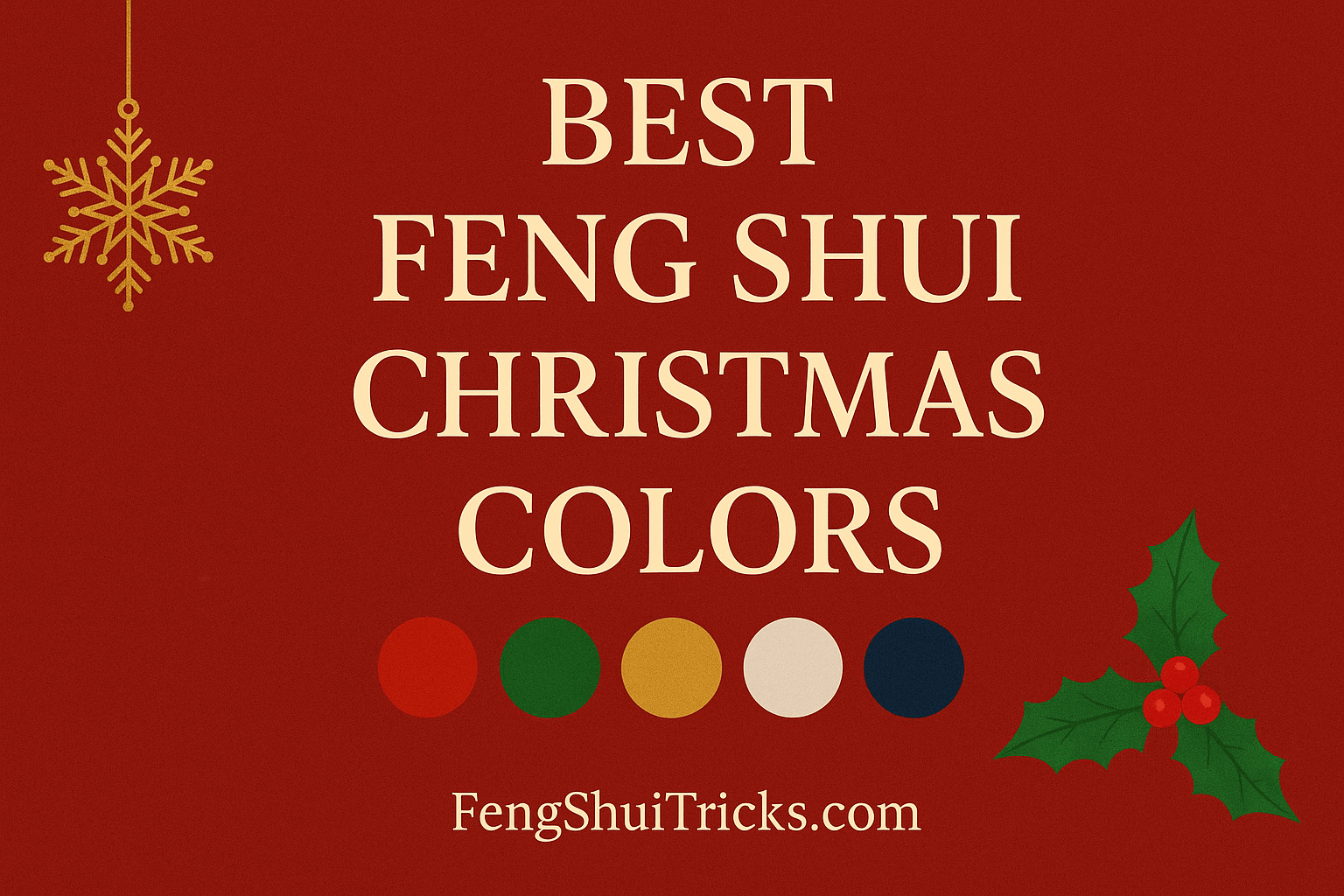 Feng Shui Christmas Colors Trends