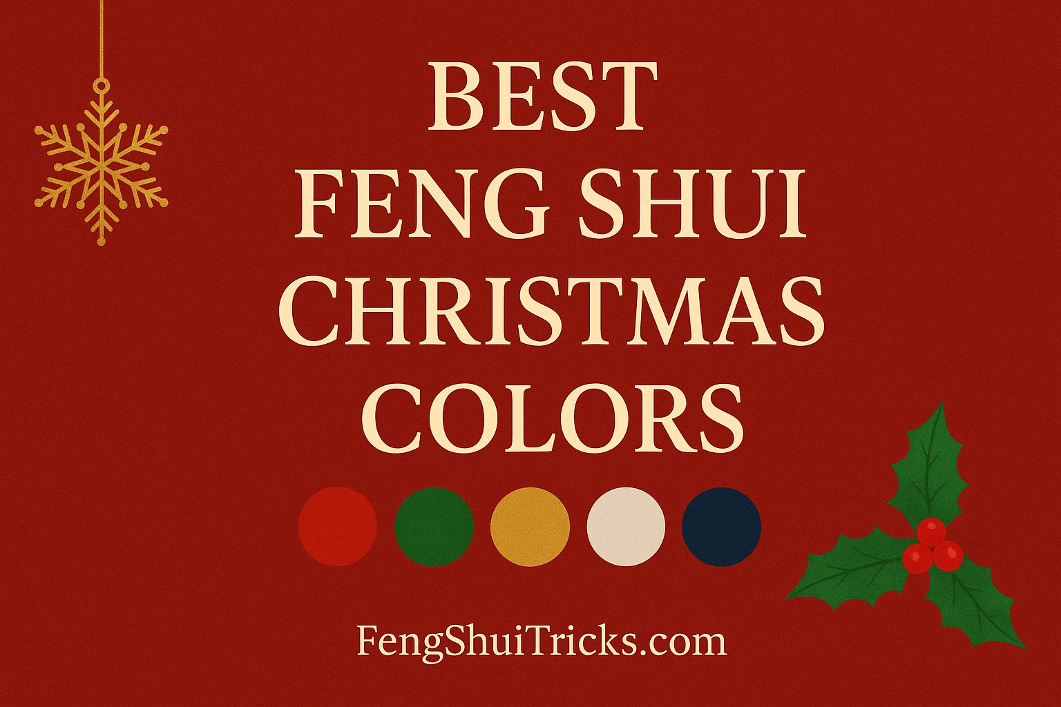 Feng Shui Christmas Colors Trends