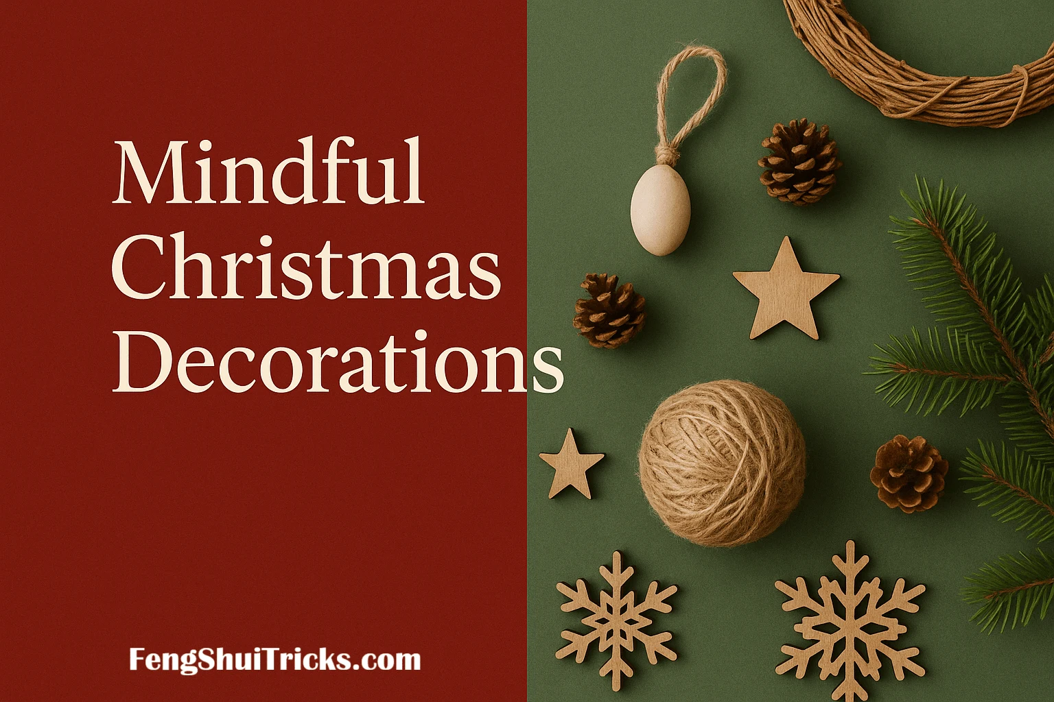 Feng Shui Inspired Christmas Decoration