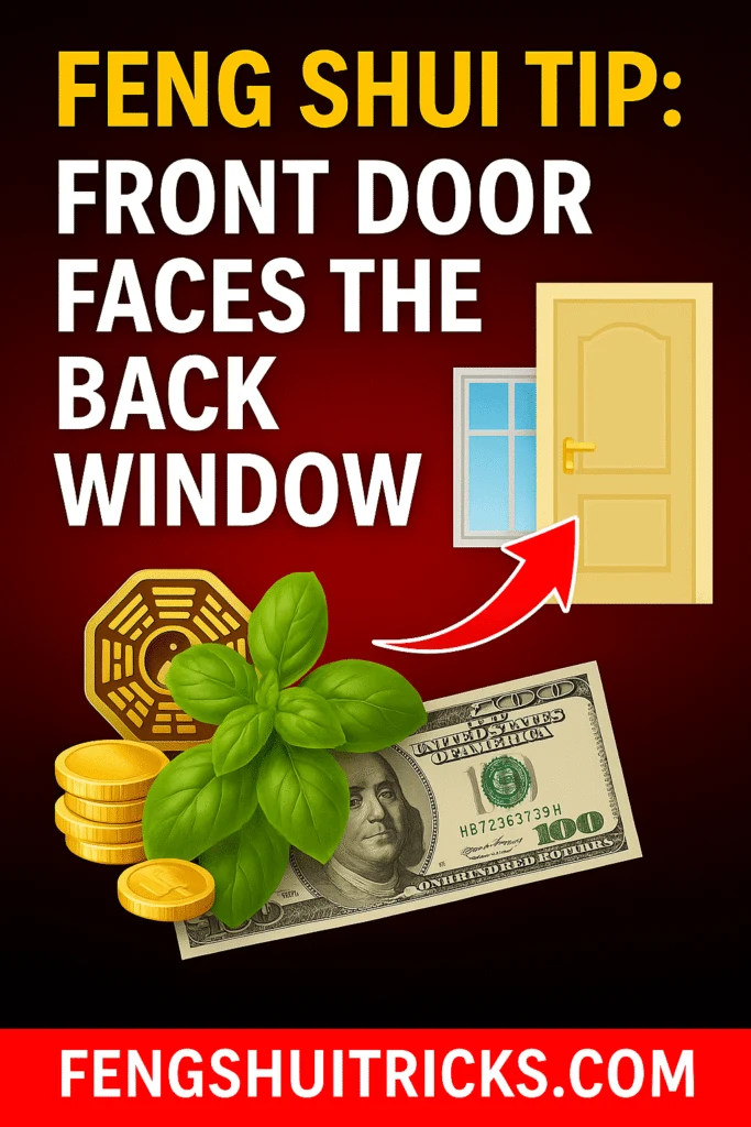Feng Shui Tips For Front Door Facing the Back Window