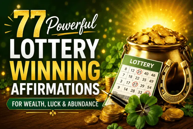 77 LOTTERY WINNING AFFIRMATIONS 77 LOTTERY WINNING AFFIRMATIONS