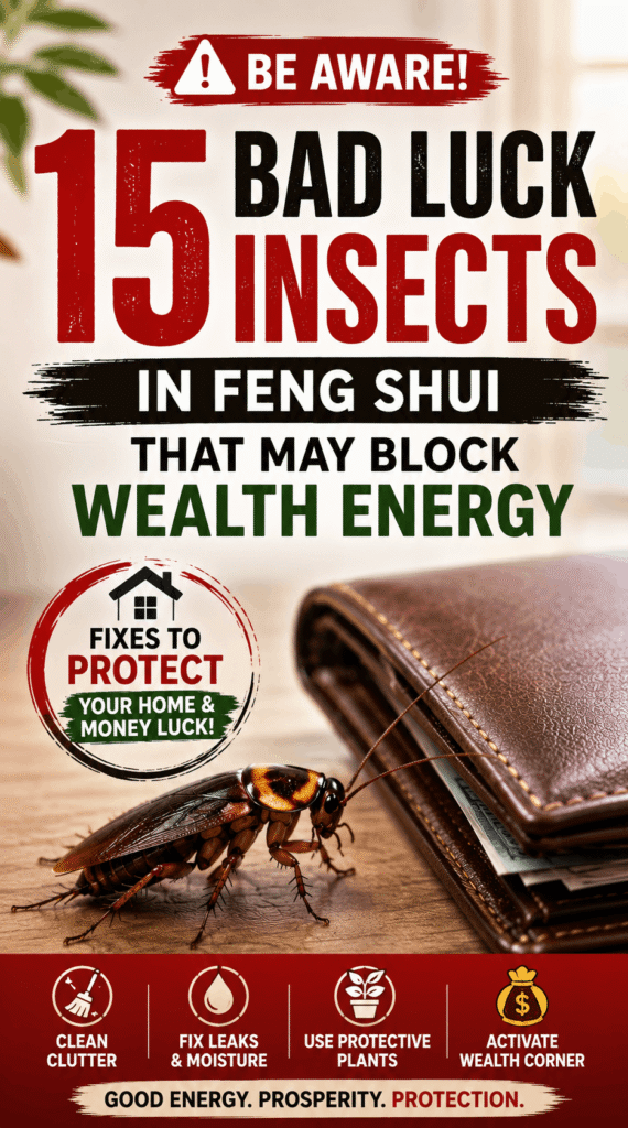 15 Bad Luck Insects In Feng Shui That May Block Wealth Energy